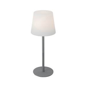 Nabíjateľná stolová lampa sivá vrátane LED a stmievača IP54 - Jude
