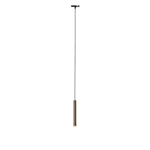 Moderne hanglamp donker brons voor railsysteem 1-fase - Slimline Keno