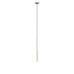 Moderne hanglamp zwart beige voor railsysteem 1-fase - Slimline Keno