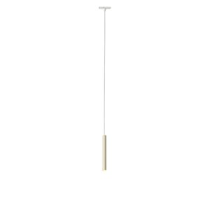 Moderne hanglamp wit beige voor railsysteem 1-fase - Slimline Keno