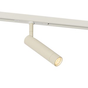 Moderne spot beige met wit voor railsysteem 1-fase