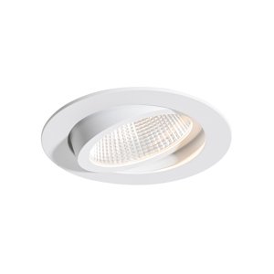 Zapustený reflektor biely 9,5 cm vrátane LED 1300 lm stmievateľný IP65 - Gaius