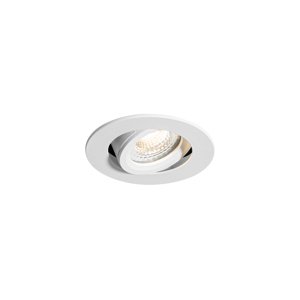 Zástenný bodový reflektor biely výkyvný 6,5 cm vrátane LED IP54 Ultra Slim - Pupil