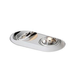 Okrúhle zapustené bodové svetlo biele GU10 70 mm 2-svetlo - Hubs
