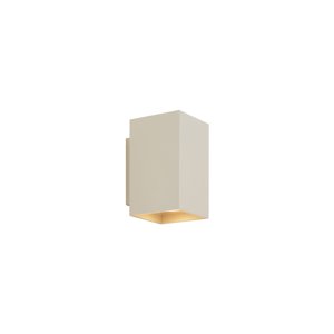 Moderná nástenná lampa béžová GU10 50 mm štvorcová 2-svetlá - Sandy