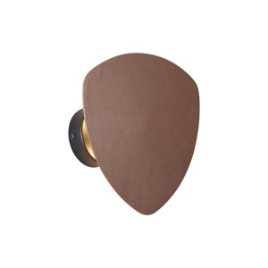 Dizajnové nástenné svietidlo bronzové organické 20 cm 2-svetlá - Pulley