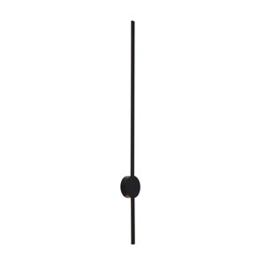 Moderné nástenné svietidlo čierne 100 cm vrátane LED stmievateľné - Clockwise