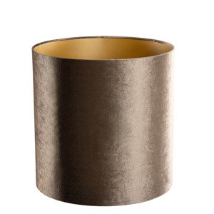 Velours lampenkap bruin met gouden binnenkant 40/40/40