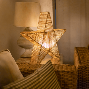 Stojacia lampa hnedá 60 cm vrátane nabíjateľnej LED IP54 - Sisine