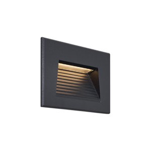 Moderné zapustené nástenné svietidlo čierne 11,5 cm vrátane LED IP65 - Trem