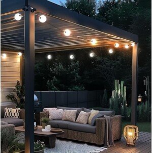 Moderne buiten lichtsnoer 8M incl. LED 14-lichts - Malai