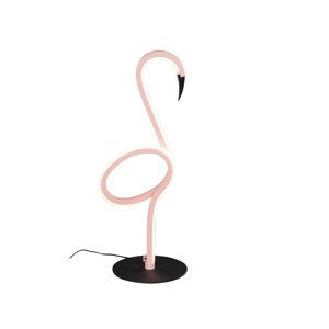 Dizajnová stolová lampa ružová vrátane LED - Ingo