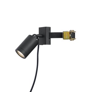Vonkajší reflektor čierny na strom GU10 50 mm otočný a naklápací IP65 - Solo
