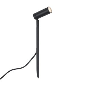 Bodové svietidlo so zemným hrotom čierne 40 cm vrátane LED nastaviteľné IP65 vrátane kábla a zástrčky - Carl