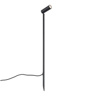 Bodové svietidlo čierne 80 cm vrátane LED nastaviteľné IP65 vrátane kábla a zástrčky - Carl