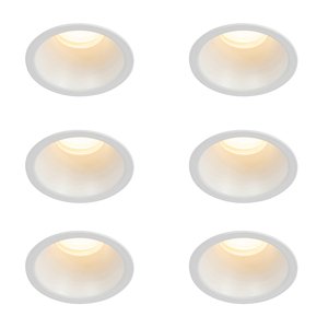 Sada 6 vstavaných bodových svetiel bielych GU10 35 mm IP44 - Dept