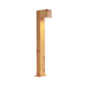 Moderná vonkajšia stojaca lampa hliníková s drevenou potlačou 65 cm IP44 - Baleno