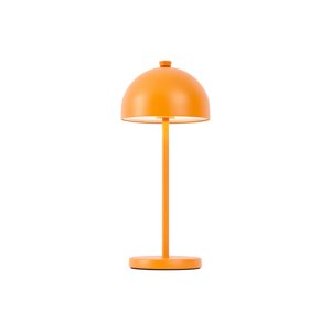 Stolná lampa oranžová vrátane LED IP54 Nabíjateľná s nabíjacou stanicou - Squirrel