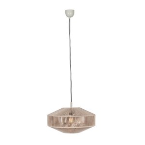 Japandi hanglamp bruin touw 46cm - Svea