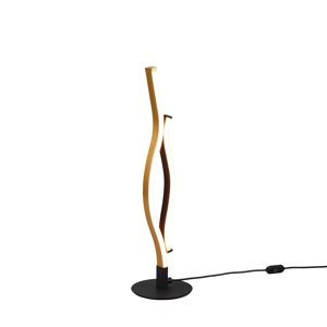 Design tafellamp zwart met goud incl. LED dimbaar - Blaze