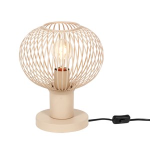Moderná drôtená stolná lampa béžová 23 cm - Gila