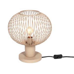 Moderná drôtená stolná lampa béžová 33 cm - Gila