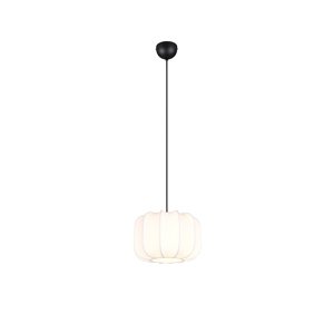 Japandi závesná lampa čierna s bielou 25 cm - Madleine