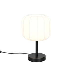 Japandi stolná lampa čierna s bielou - Madleine
