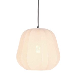 Japandi závesné svietidlo krémové s látkovým tienidlom 28 cm - Sable