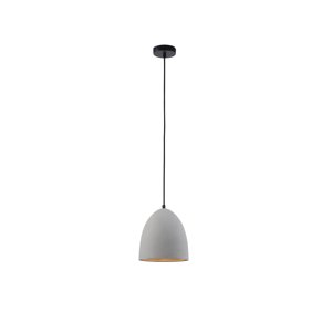 Moderne hanglamp zwart met grijs beton - Eton