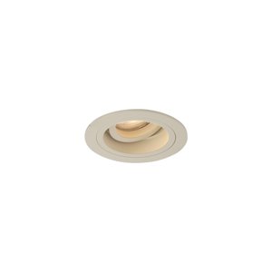 Sada 6 moderných zapustených bodových svetiel béžová GU10 50 mm otočné a naklápacie - Chuck