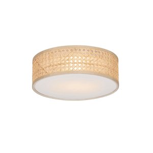 Smart plafondlamp rotan 30 cm incl. Wifi A60 - Tromma