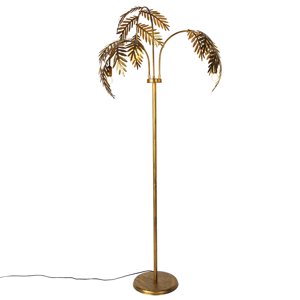 Smart vloerlamp goud 193 cm 3-lichts incl. 3 Wifi P45 - Botanica