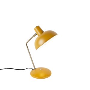 Smart tafellamp geel met brons incl. Wifi P45 - Milou