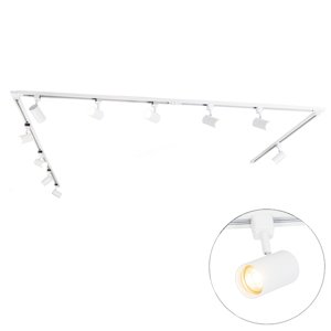 Smart railsysteem met 10 spots wit 1-fase incl. 10 Wifi GU10 50mm - Iconic Jeana