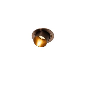 Smart Inbouwspot donkerbrons rond kantelbaar incl. Wifi GU10 50mm - Installa