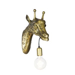 Inteligentné nástenné svietidlo mosadzné vrátane Wifi G95 - Animal Giraffe