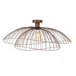 Smart plafondlamp brons met dubbele kap 45cm incl. Wifi G95 - Pua